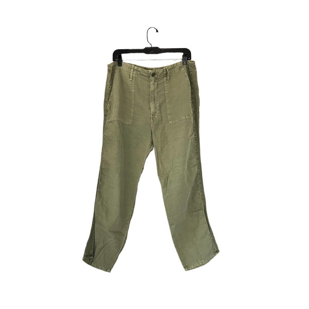 NWT Mother The Shaker Chop Crop in Army Green Size 32